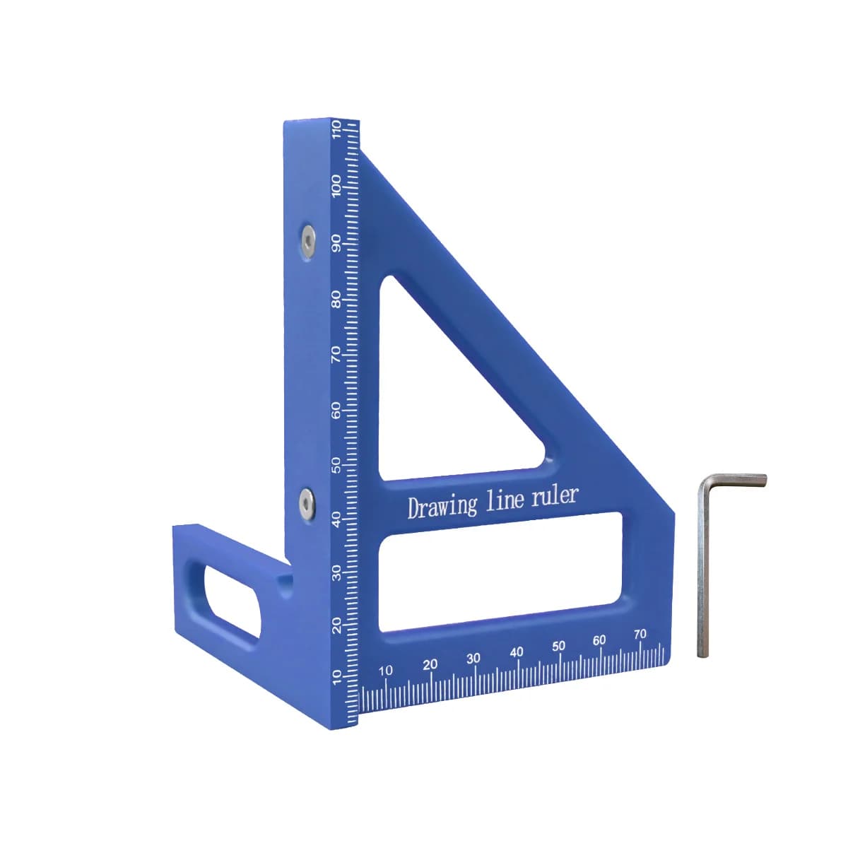 Règle en plastique multi-angles 45/90°