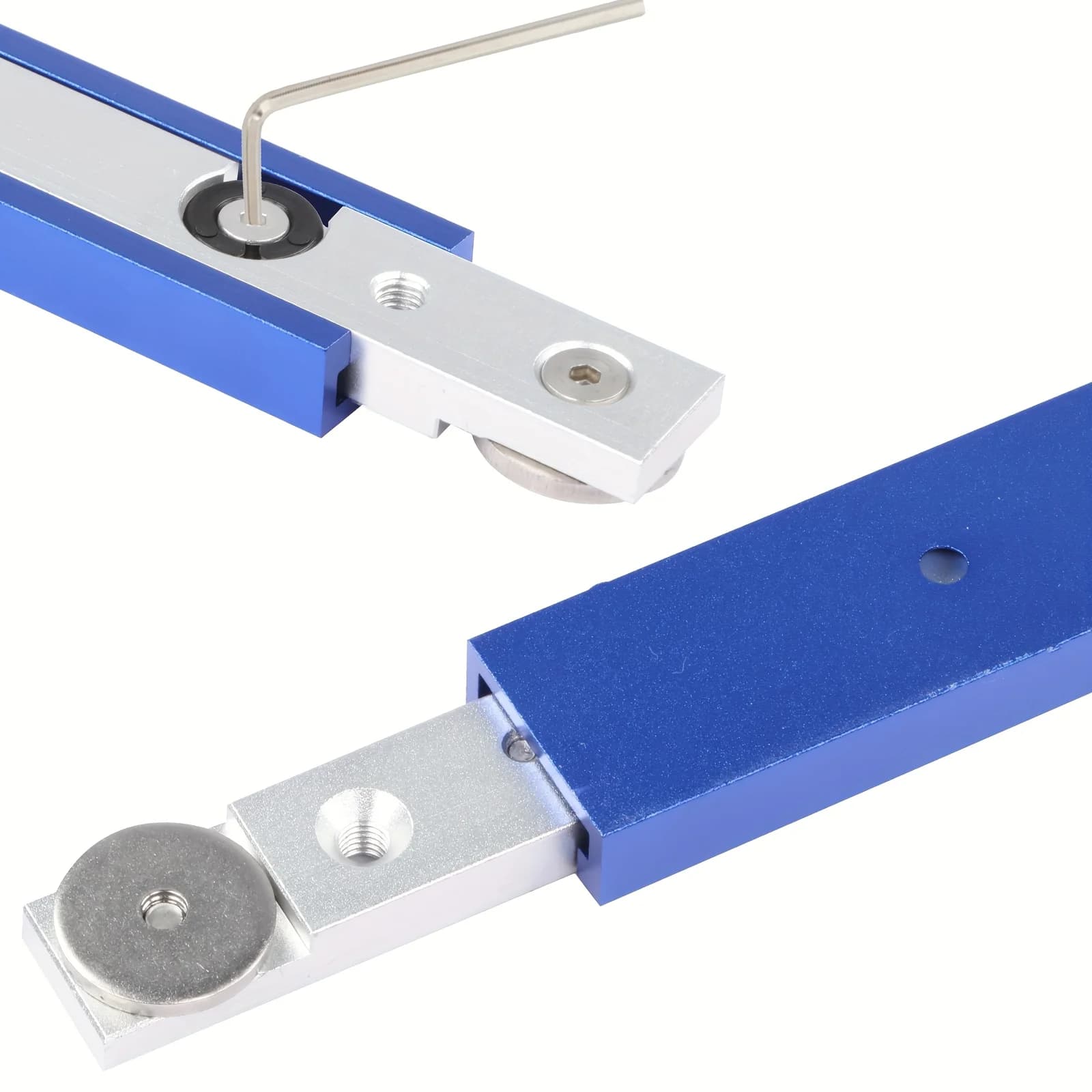 Règle à onglet robuste avec rail en T en aluminium