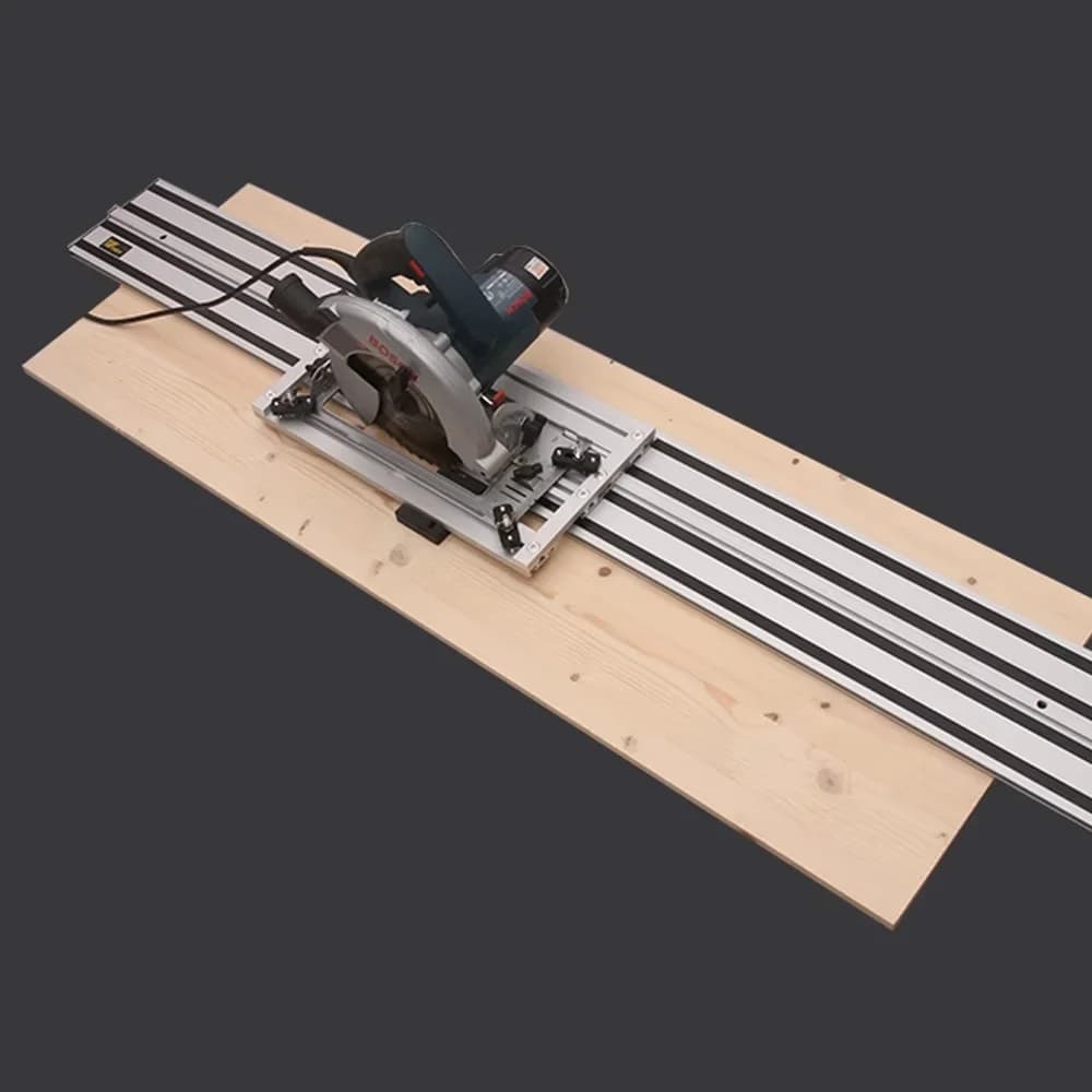 Rail de guidage extrudé en aluminium pour scies circulaires