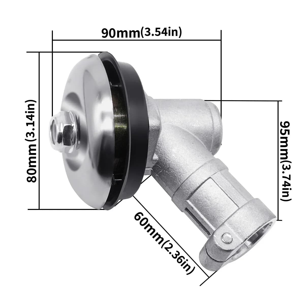Tête de rechange pour réducteur de débroussailleuse 26mm/28mm