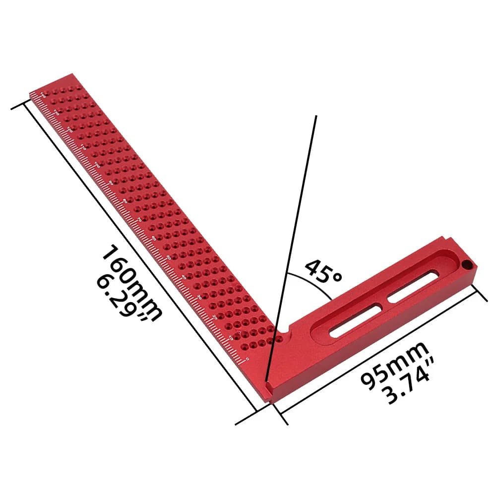 Règle de calibration en T en aluminium de précision