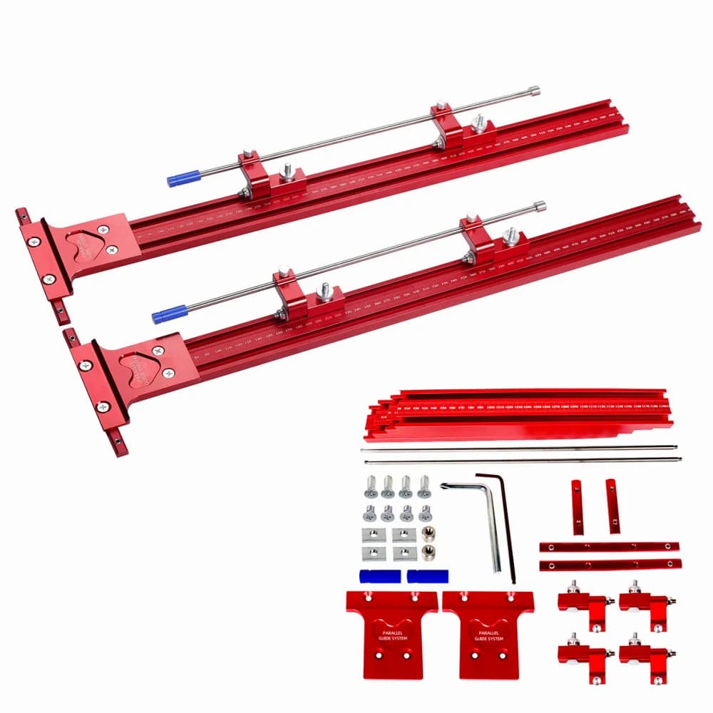 Système 2-en-1 rail de guidage parallèle et pince d'angle