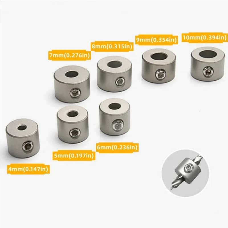 Colliers d'arrêt en acier inoxydable pour gabarit de tourillonnage, 4-10mm