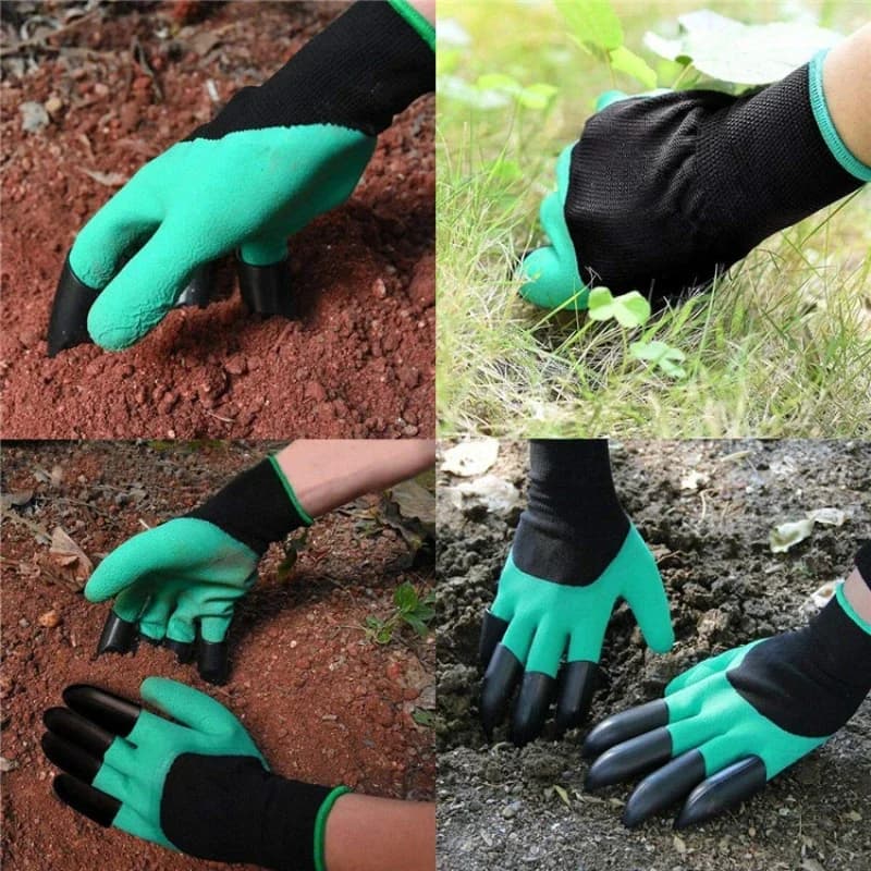 Gants de jardinage imperméables enduits de latex avec griffes