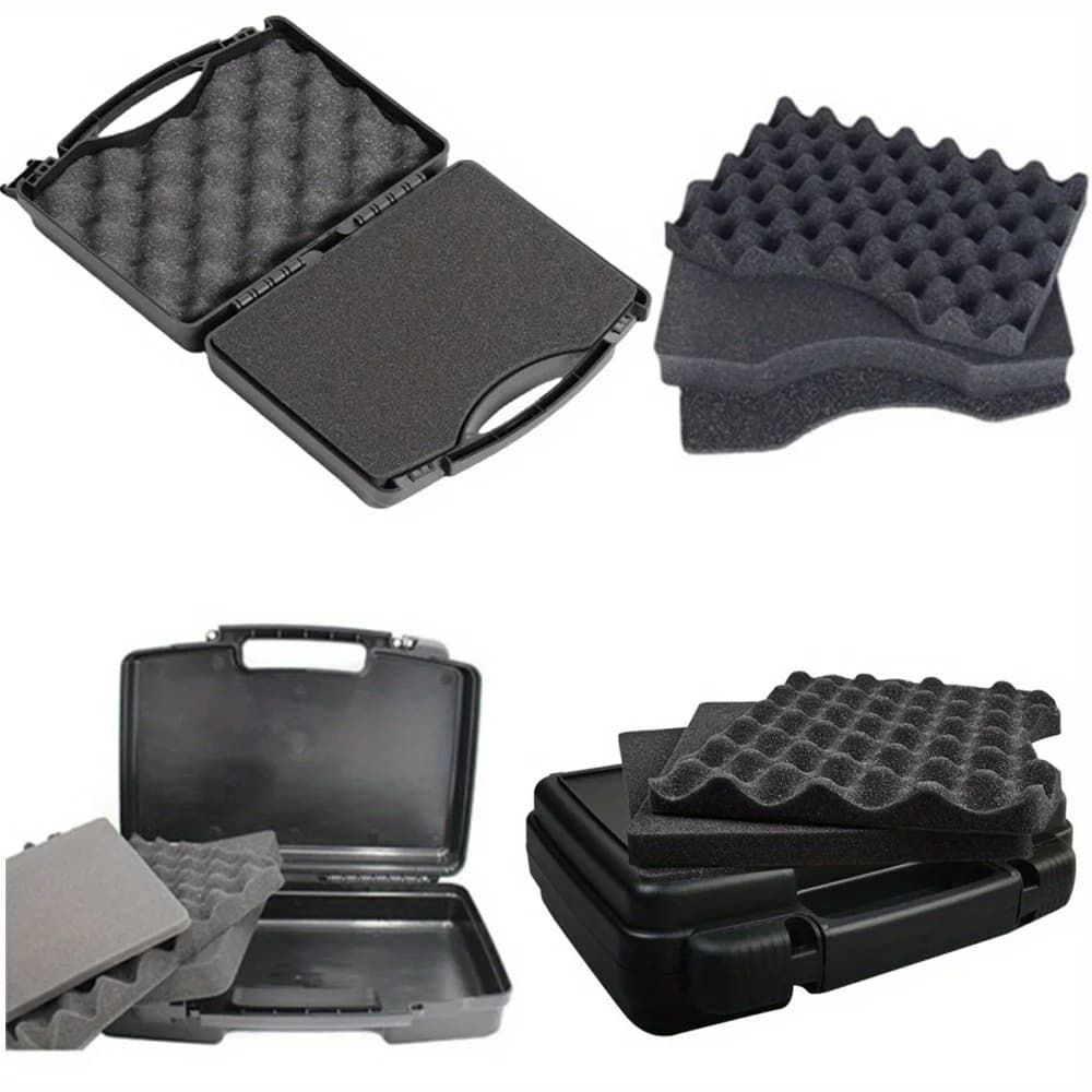 Boîte de rangement protectrice en plastique portable pour matériel extérieur