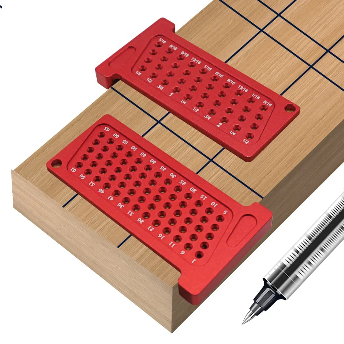 Règle T de poche pour traçage et perçage