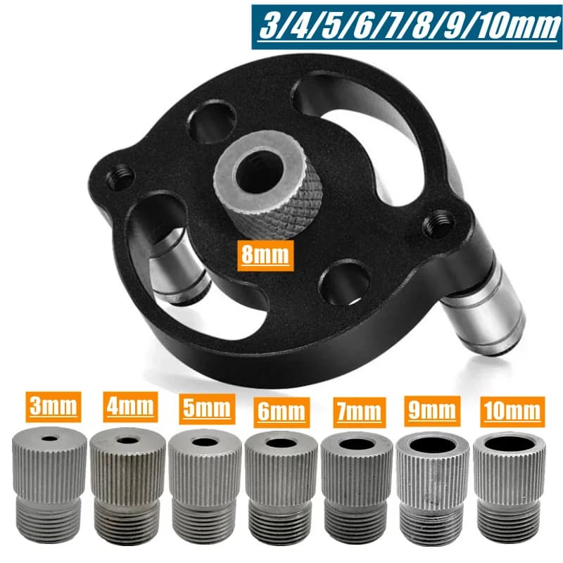 Gabarit vertical auto-centreur amélioré pour trous obliques 3-10 mm