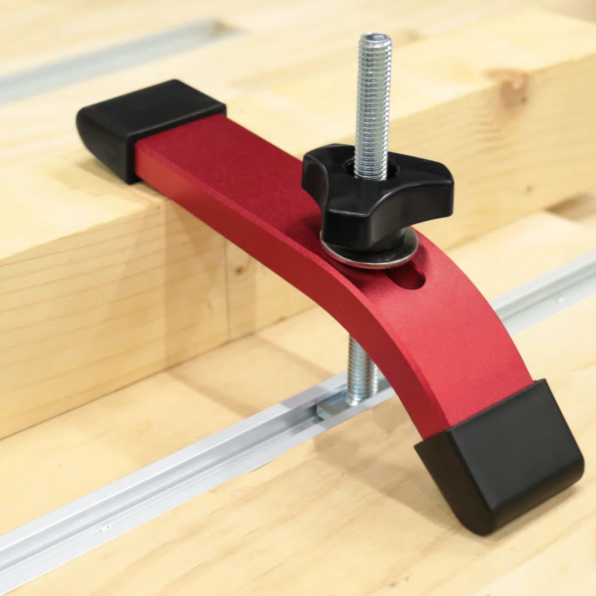 Pince de serrage rapide en aluminium pour rail en T