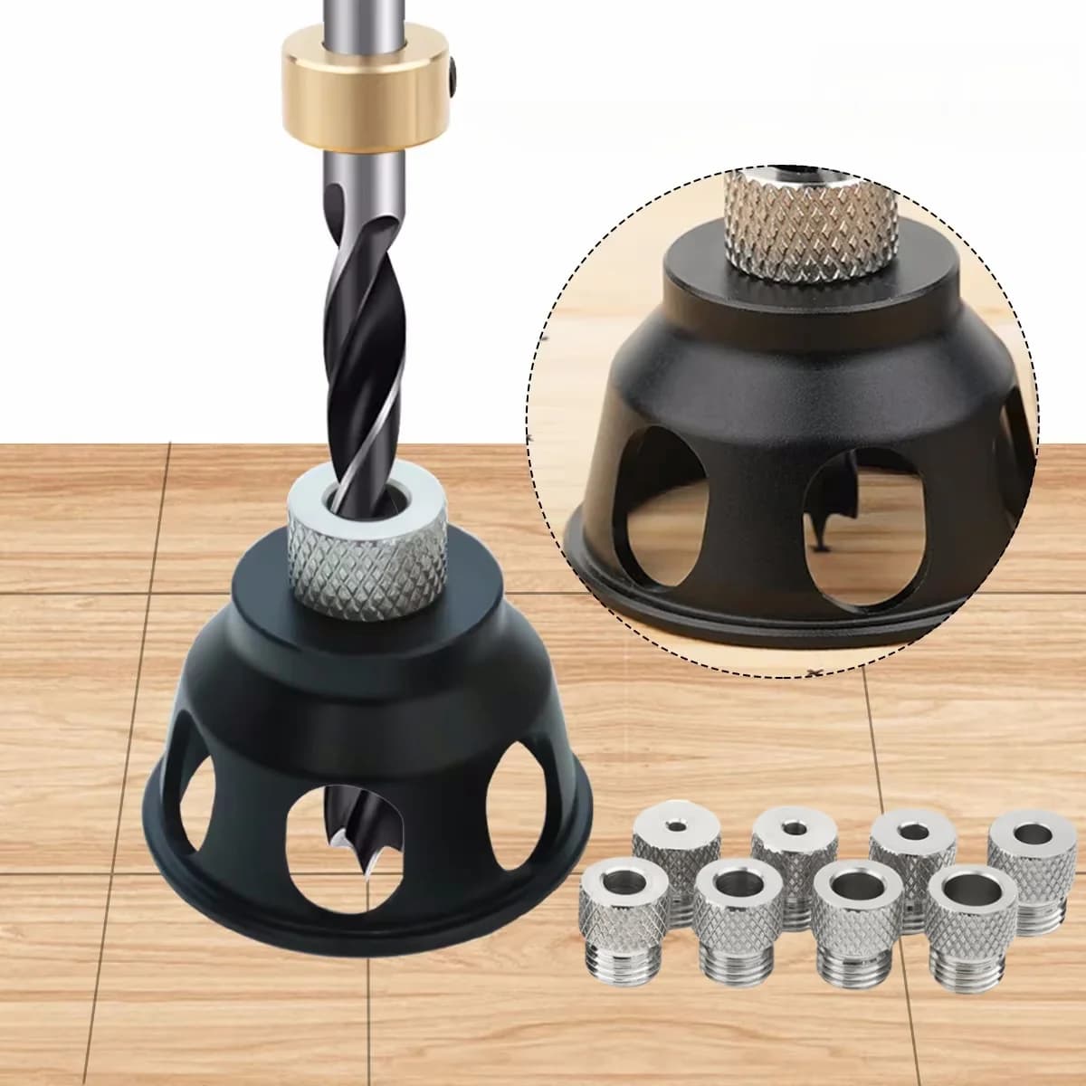 Kit de gabarit de guidage pour perceuse verticale en aluminium 3-10 mm
