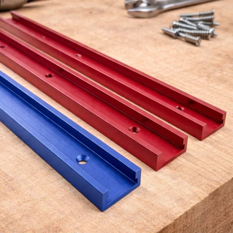 Règle de coupe à onglet en aluminium avec rail T-slot 30-50cm