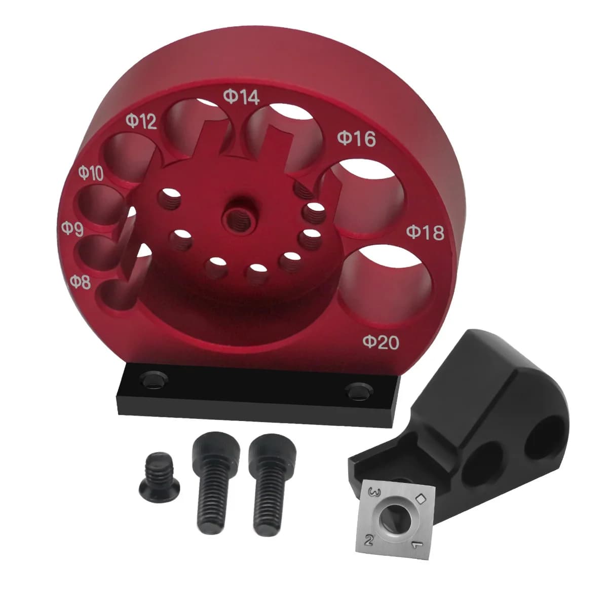 Gabarit de fabrication de tourillons ajustable 8 trous, 8-20mm