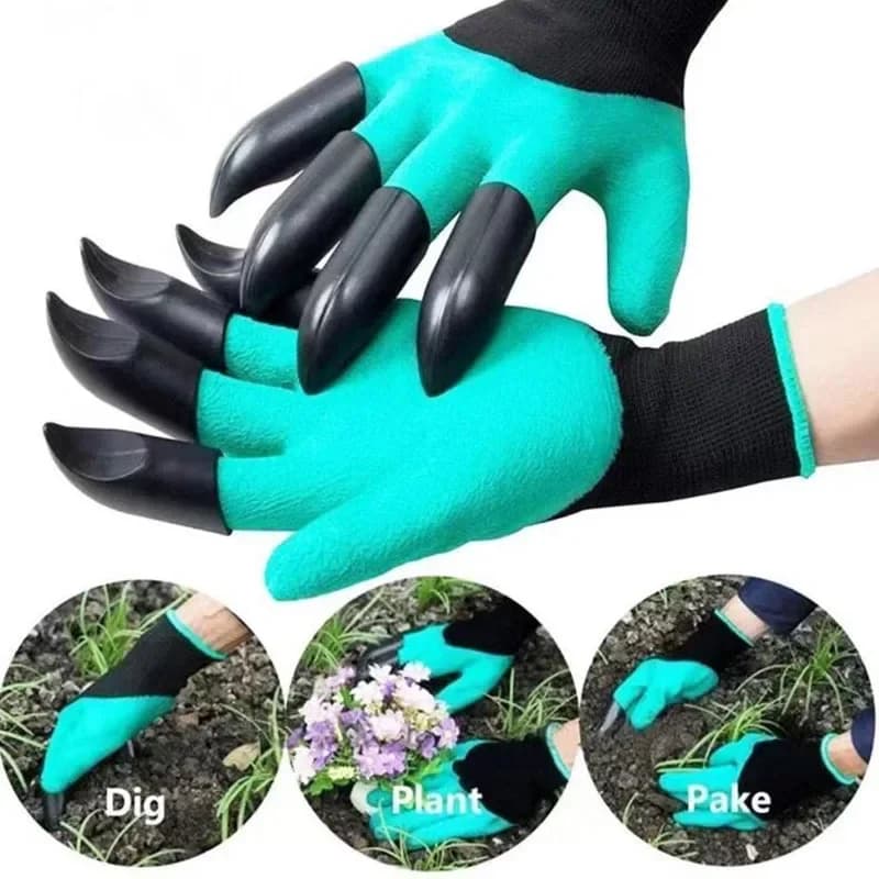 Gants de jardinage avec griffes intégrées pour creuser