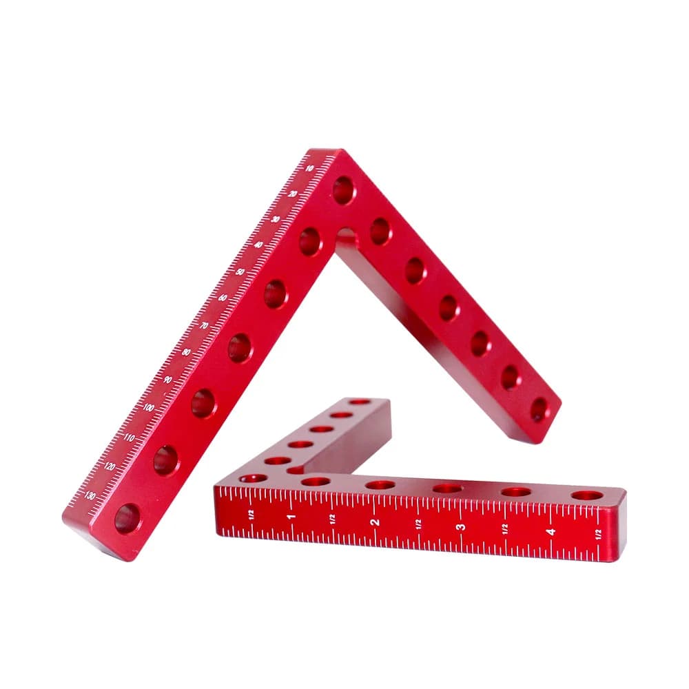 Lot de 2 équerres de positionnement en L à 90°