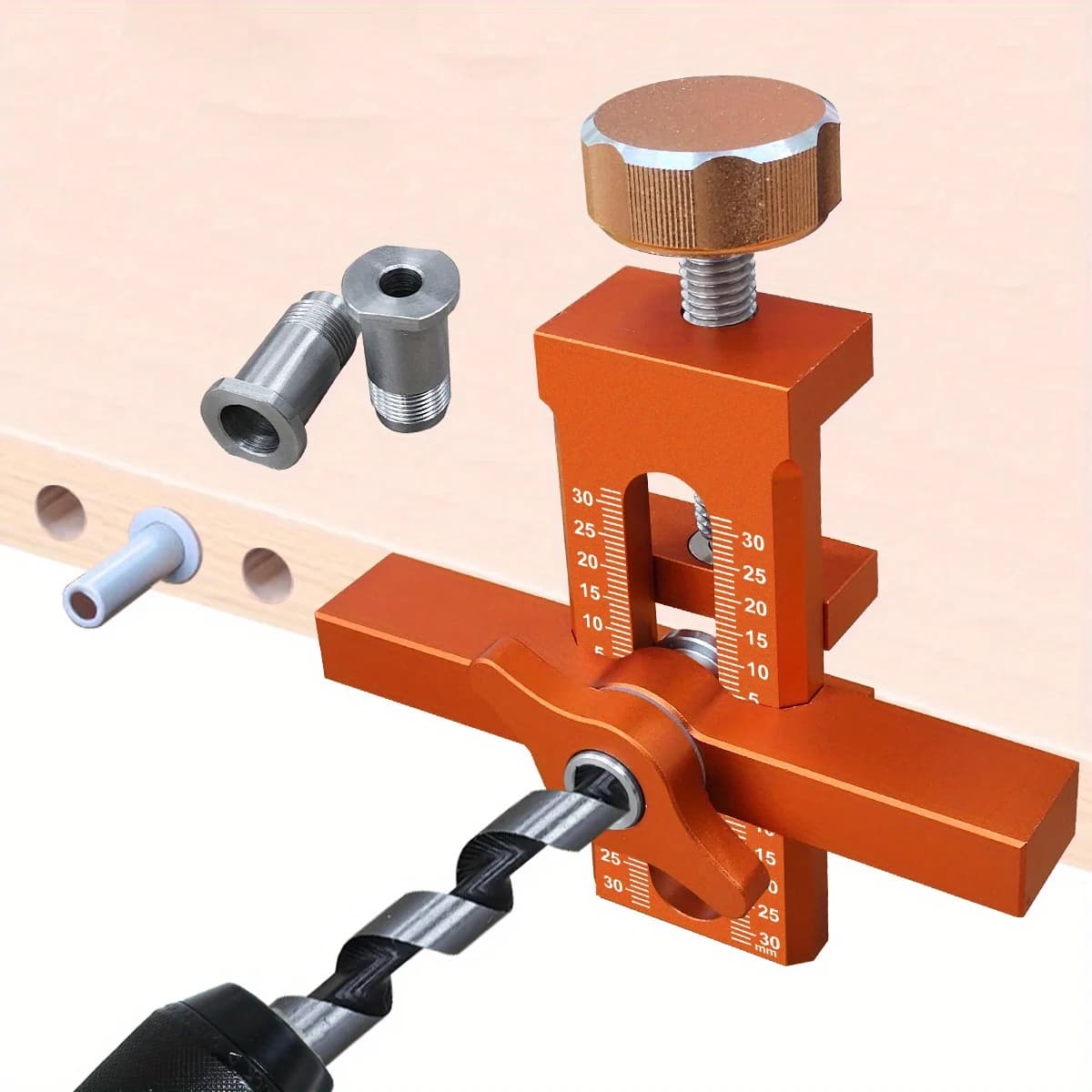 Gabarit de positionnement 2-en-1 pour l'installation de portes d'armoire