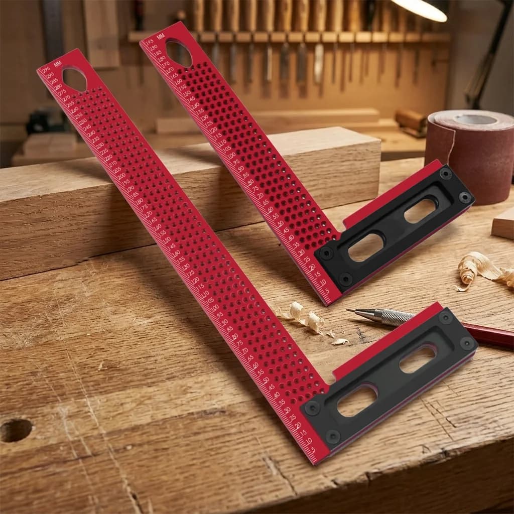 Équerre de traçage et coupe d'onglet en aluminium de précision