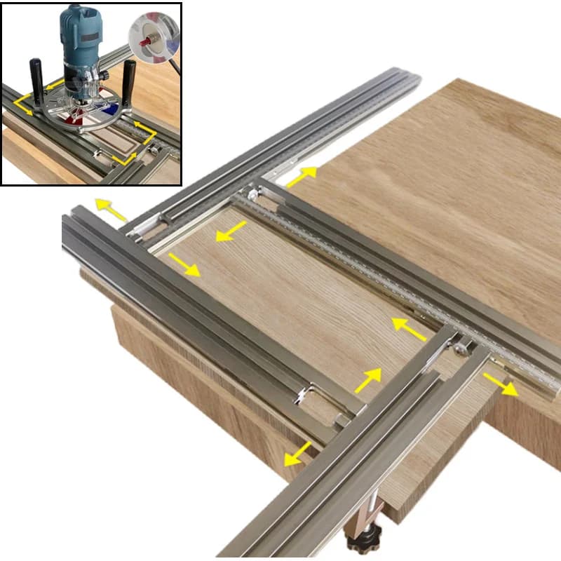 Rail de guidage 400 mm pour fraiseuse à chantourner