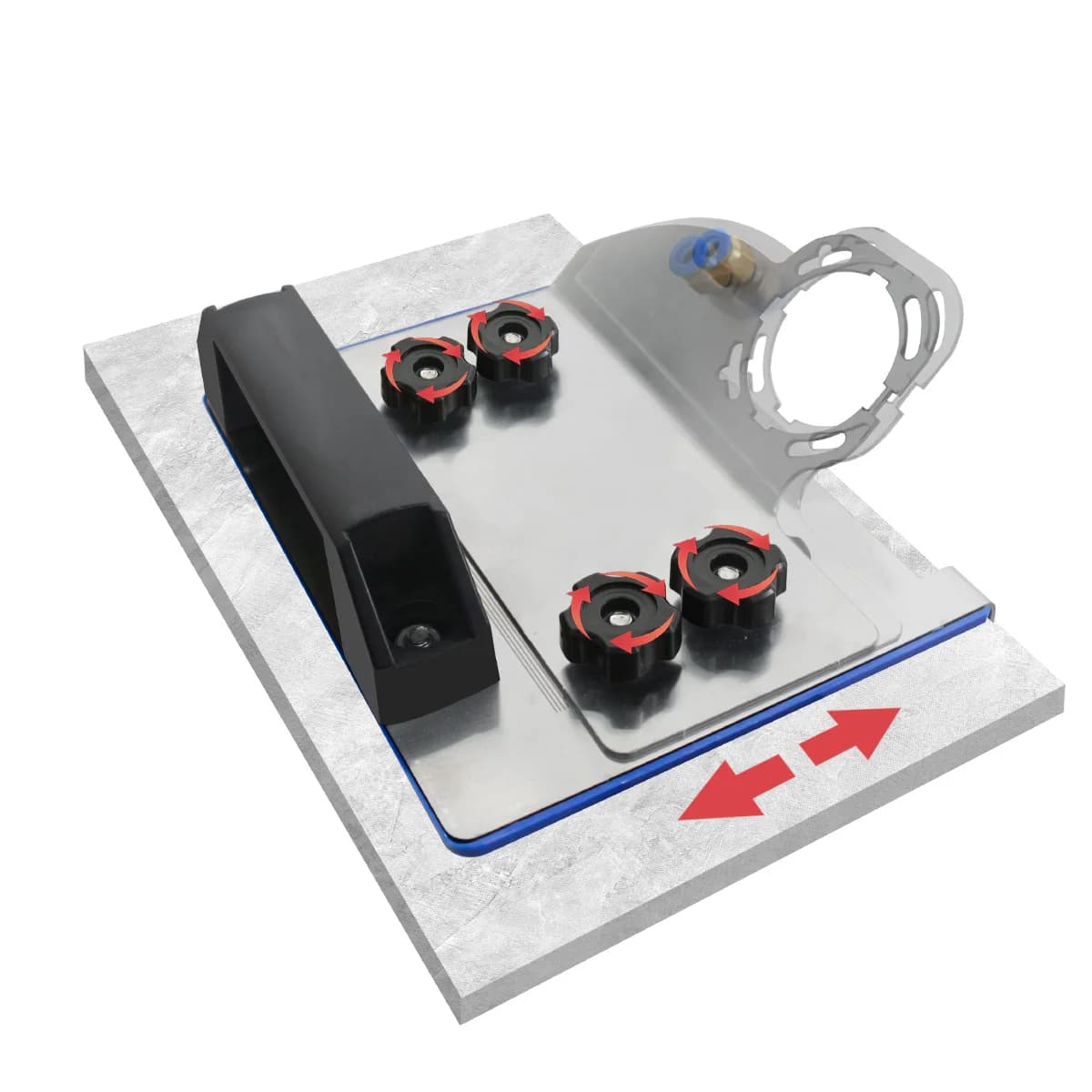 Support pour meuleuse d'angle à 45° pour chanfreiner les carreaux