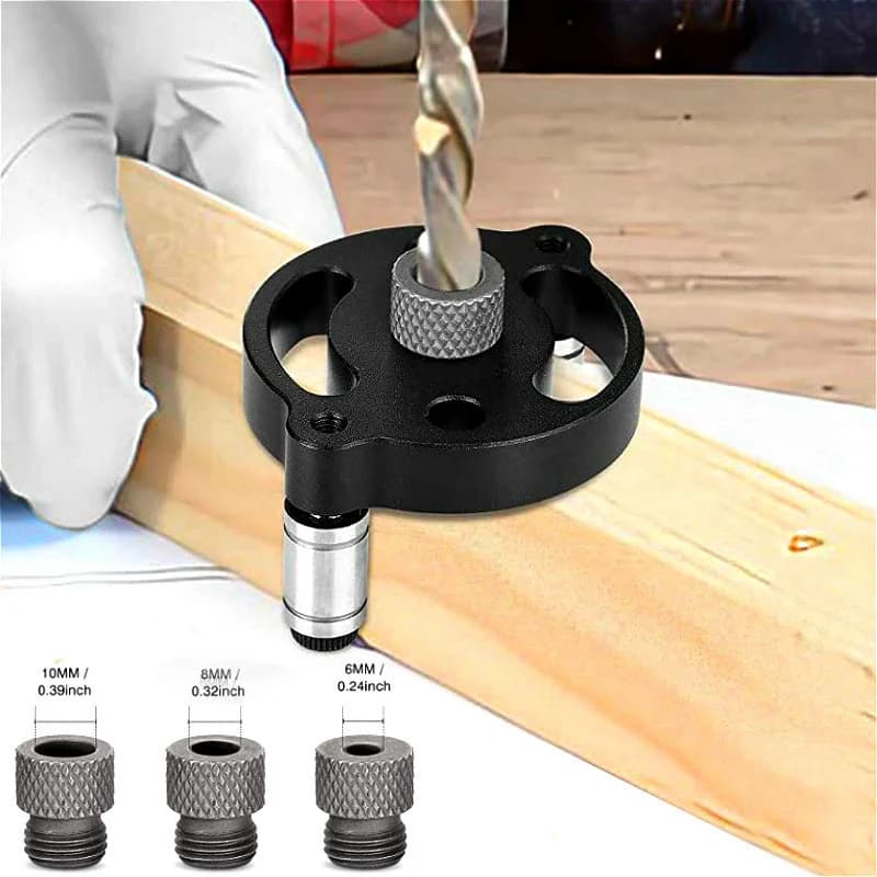 Gabarit vertical auto-centreur amélioré pour trous obliques 3-10 mm