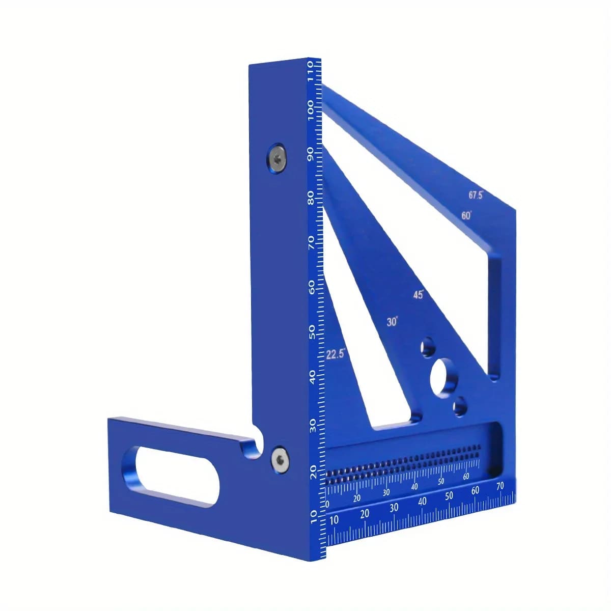 Règle équerre multi-angles et rapporteur en aluminium