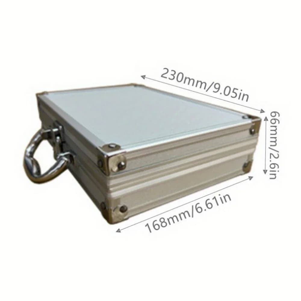 Mallette de rangement rigide portable en aluminium