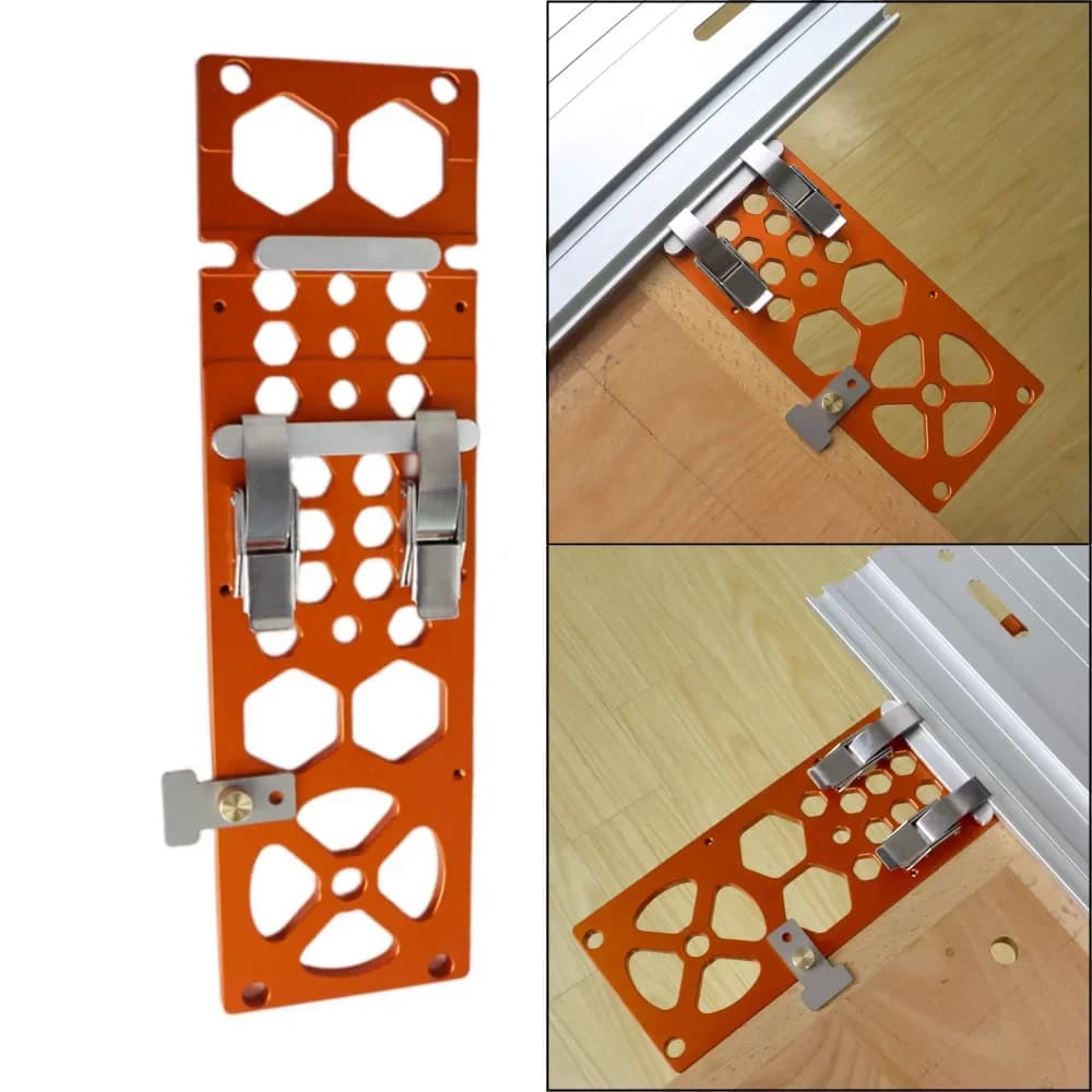 Pince guide équerre en aluminium pour scie plongeante sur rail