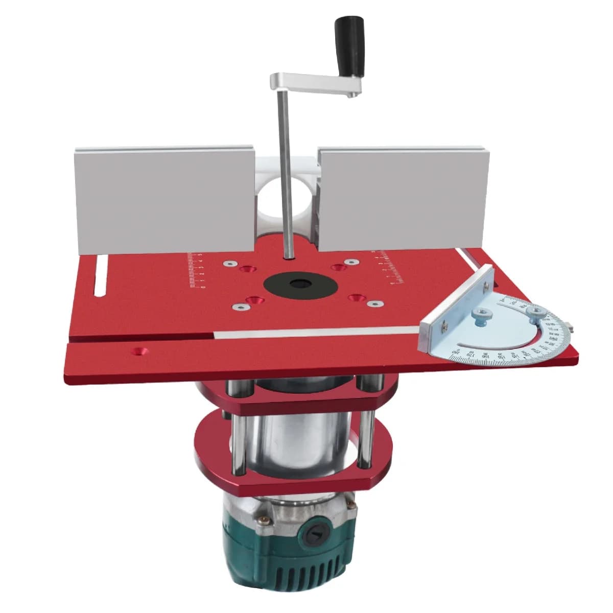 Plaque d'insertion et kit de levage pour table de fraisage en aluminium
