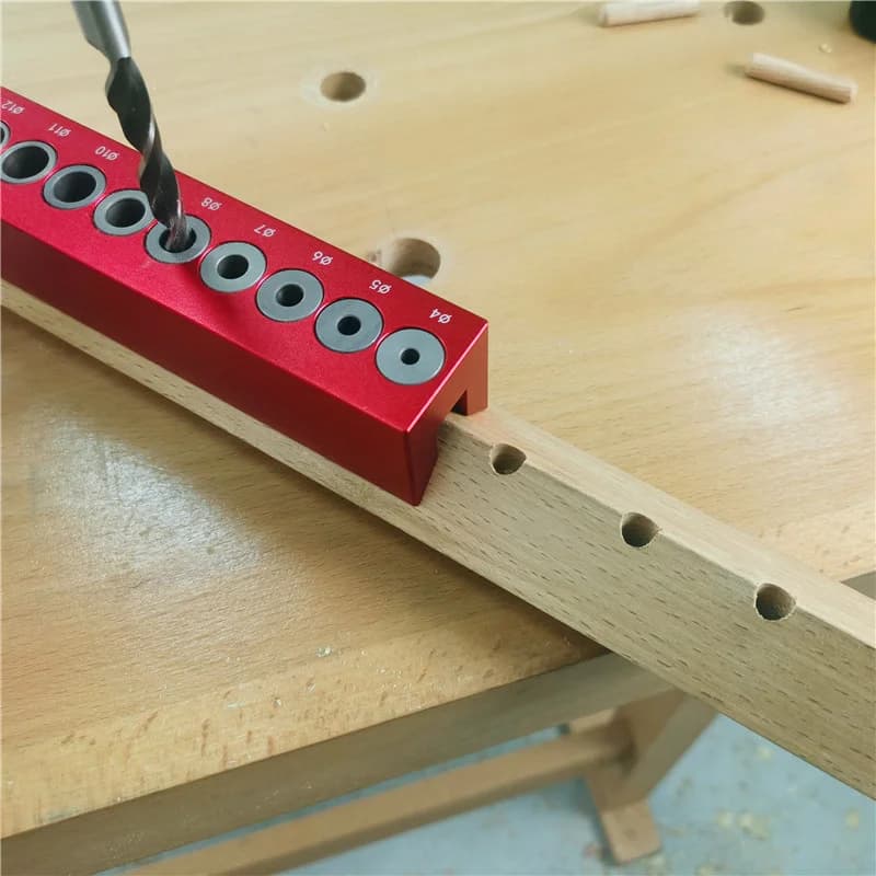 Guide de perçage vertical pour tourillons à poche 4-12mm