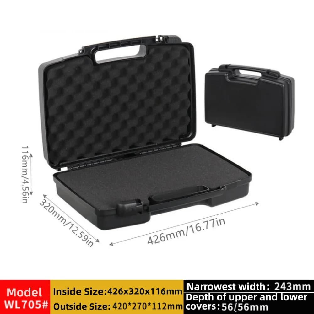 Boîte de rangement protectrice en plastique portable pour matériel extérieur