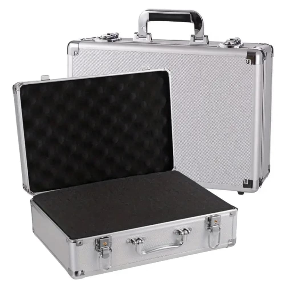 Mallette de rangement portable en aluminium anti-choc