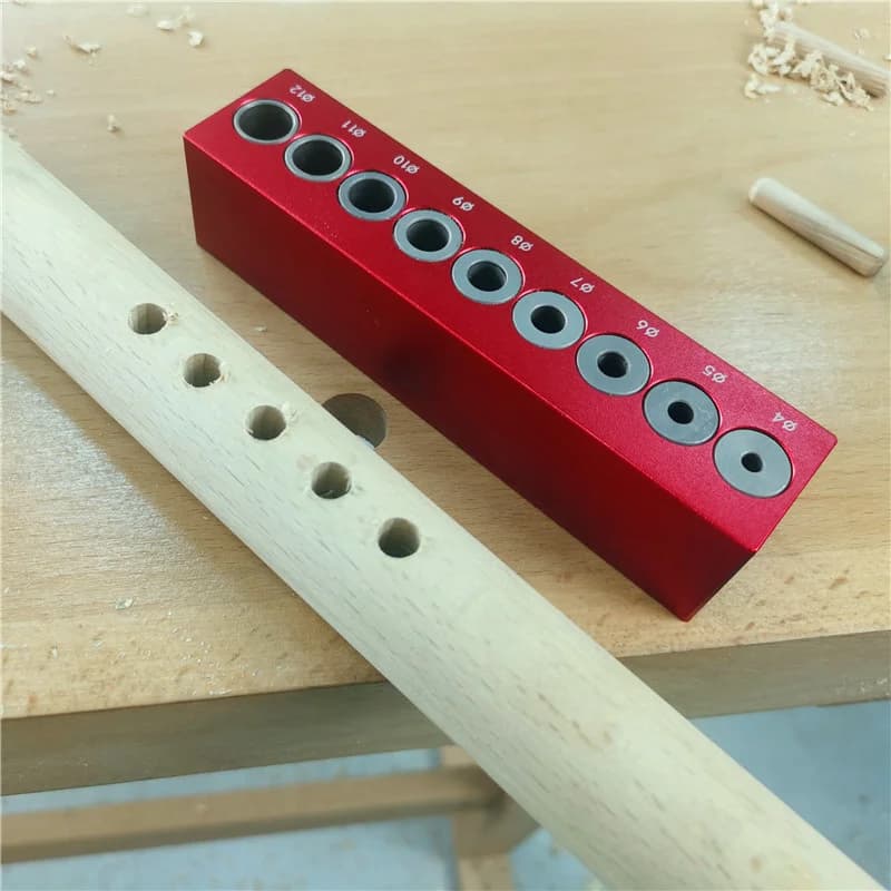 Guide de perçage vertical pour tourillons à poche 4-12mm