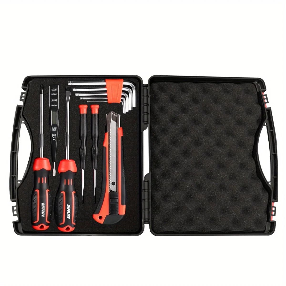 Boîte de rangement légère en plastique pour outils et quincaillerie