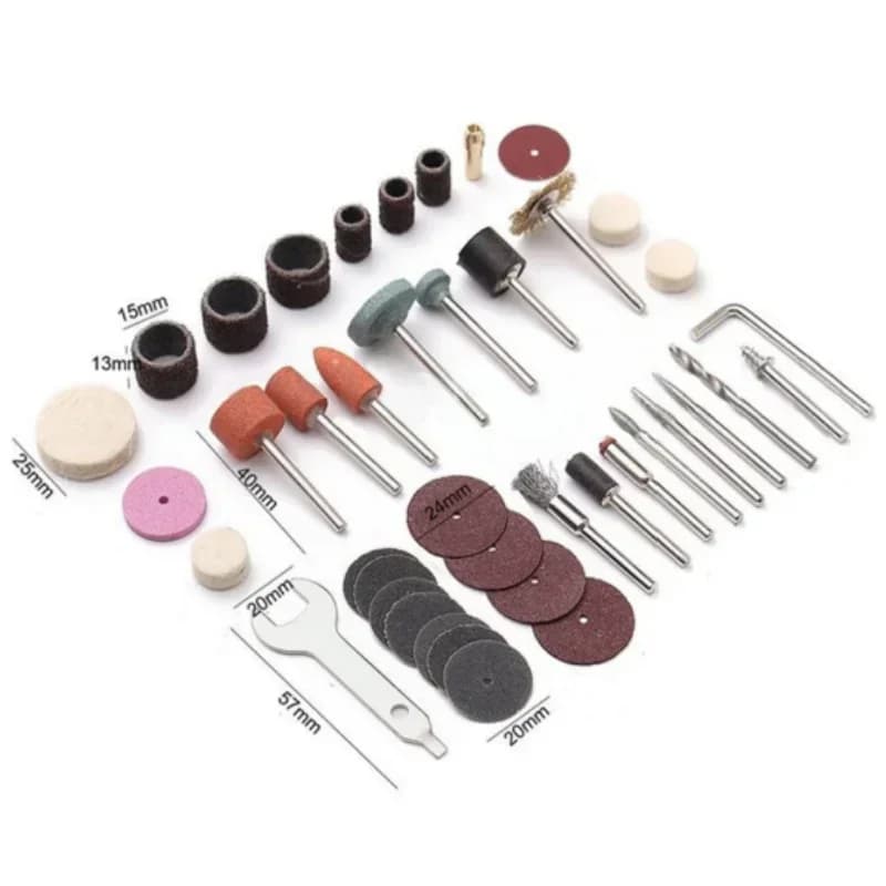Kit d'accessoires rotatifs 40 pièces pour mini-perceuses