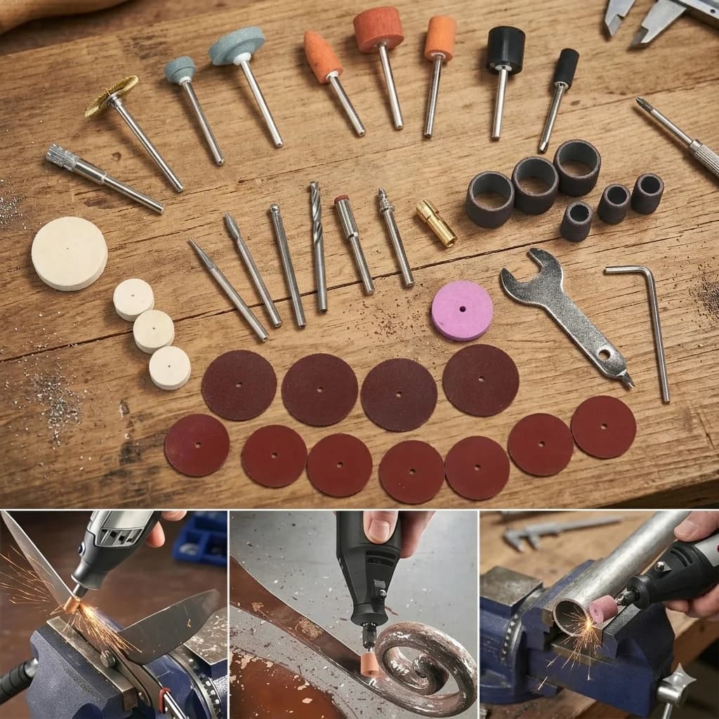 Kit d'accessoires rotatifs 40 pièces pour mini-perceuses