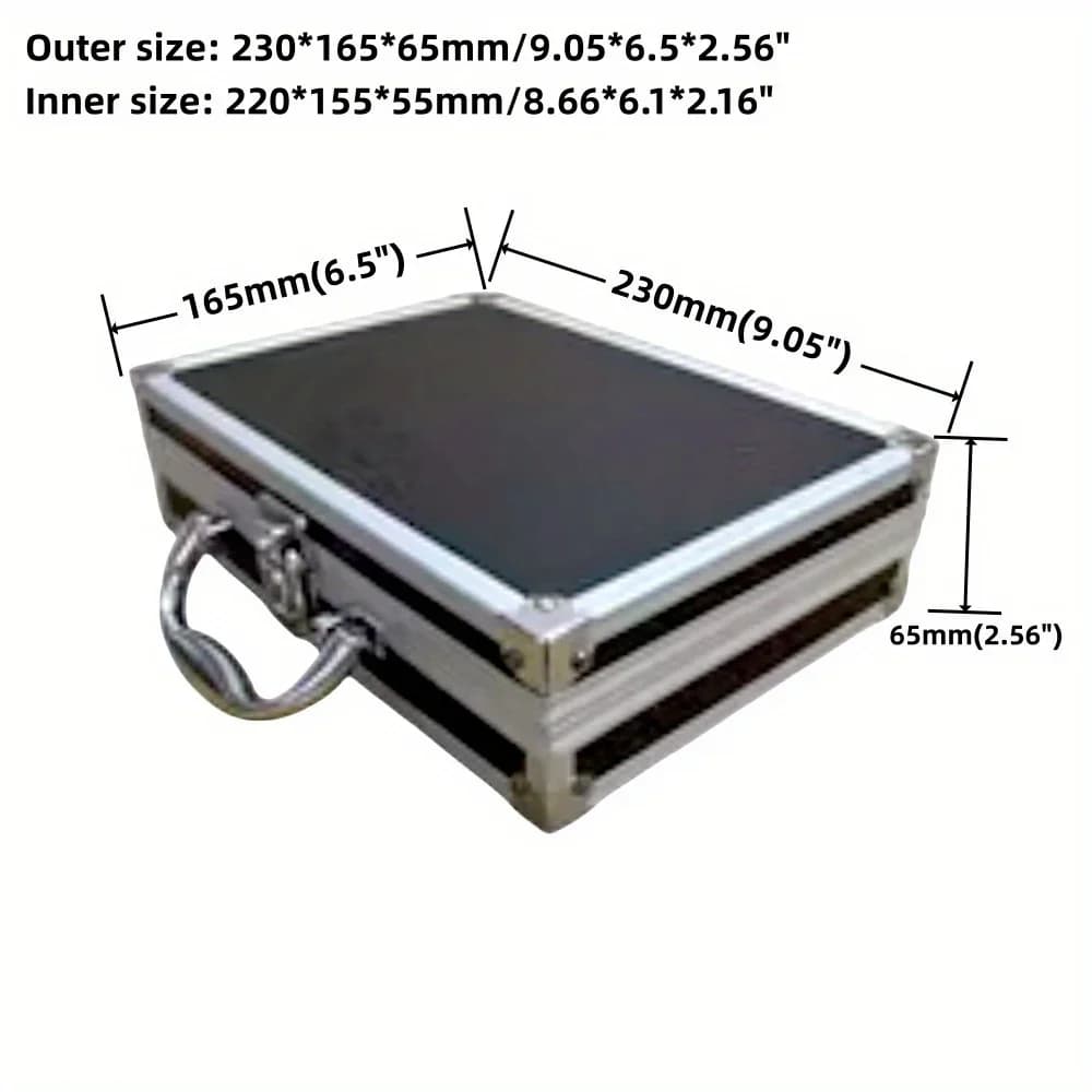 Mallette de rangement portable en aluminium anti-choc