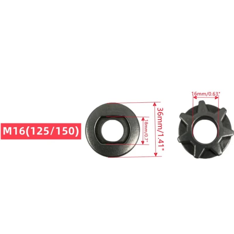 Pignon de remplacement pour tronçonneuse adaptable sur meuleuse d'angle