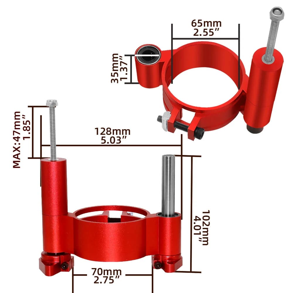 Système de levage de défonceuse en aluminium de précision avec plaque d'insertion