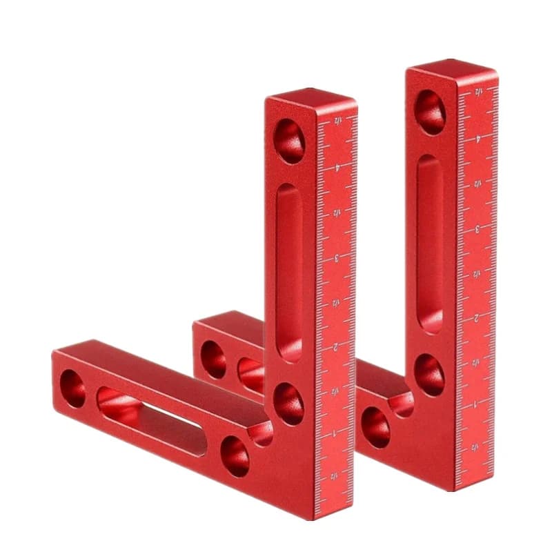 Pince d'équerre de positionnement 90 degrés en aluminium (lot de 2)