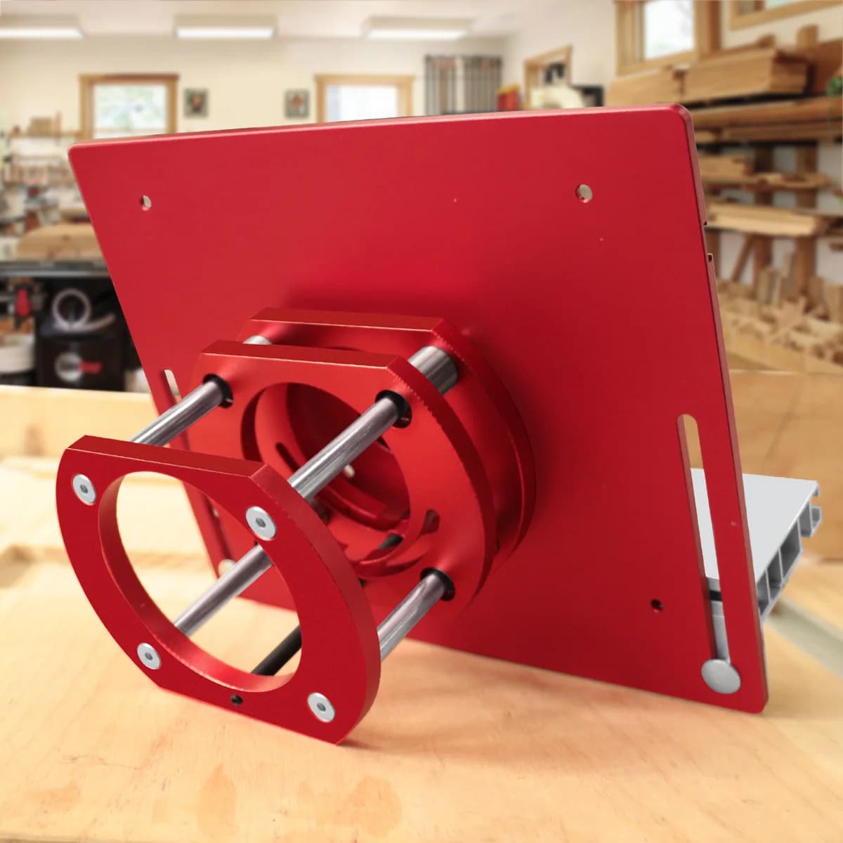 Jeu de plaque d'insertion et kit de levage pour table de toupie