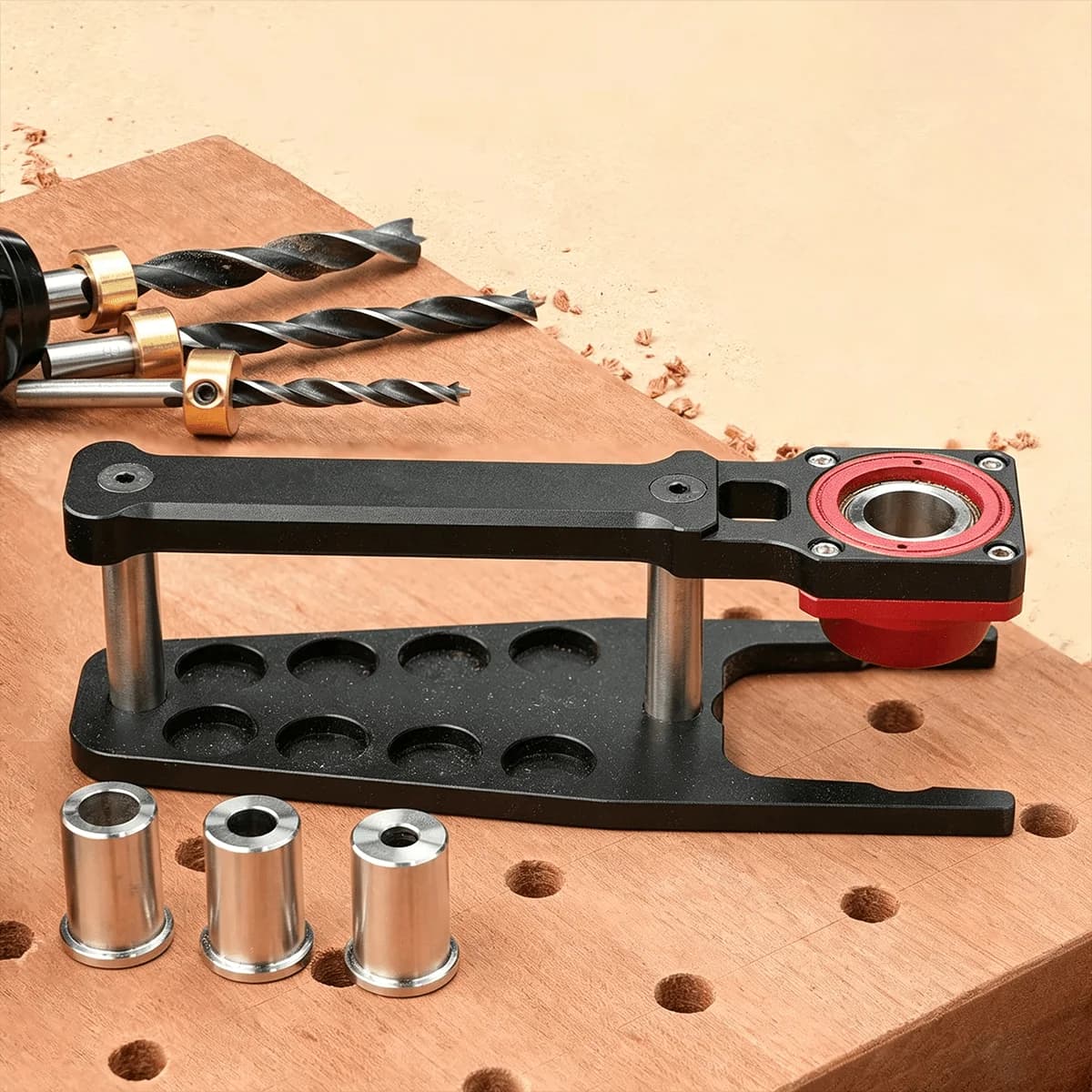 Gabarit de perçage vertical pour établis MFT