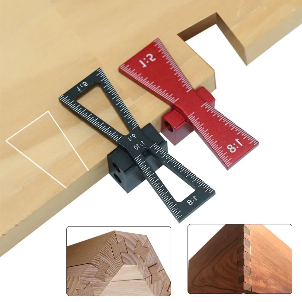 Jeu de guides de marquage pour queues d'aronde en aluminium