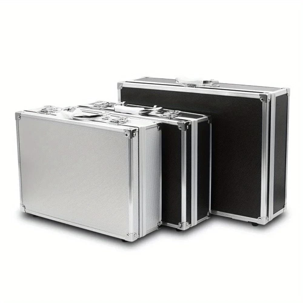 Mallette de rangement portable en aluminium anti-choc