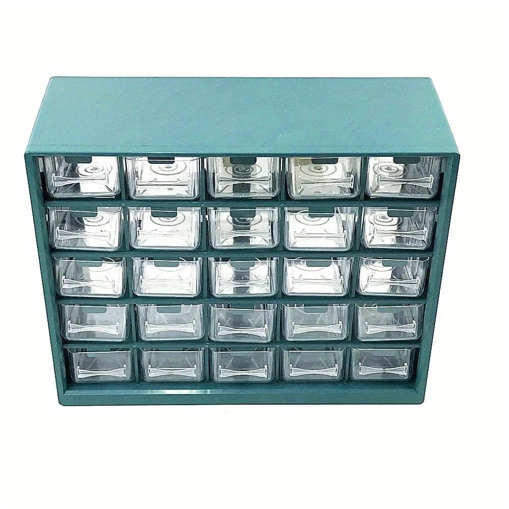 Boîte de rangement murale à tiroirs avec 25 compartiments