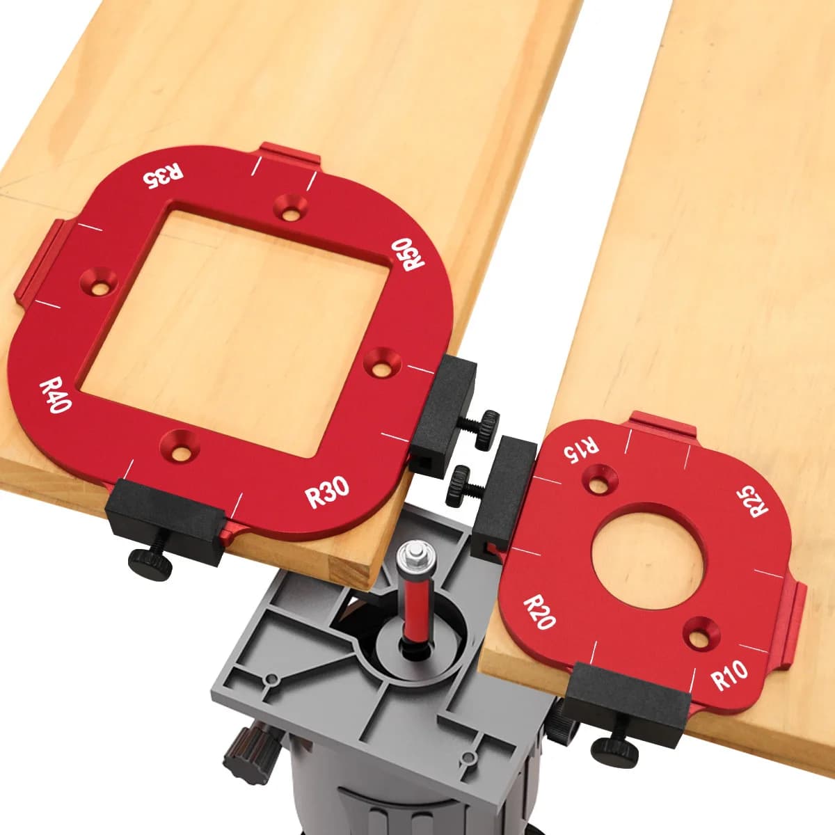 Jeu de gabarits de rayon en aluminium (2 pièces)