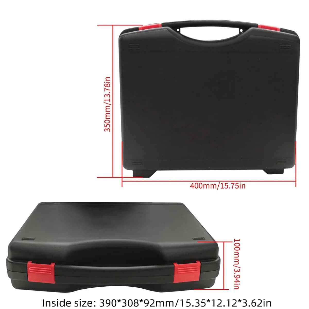 Boîte de rangement légère en plastique pour outils et quincaillerie