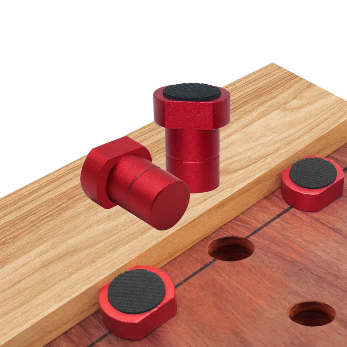 Taquets et butées T-track pour établi en aluminium