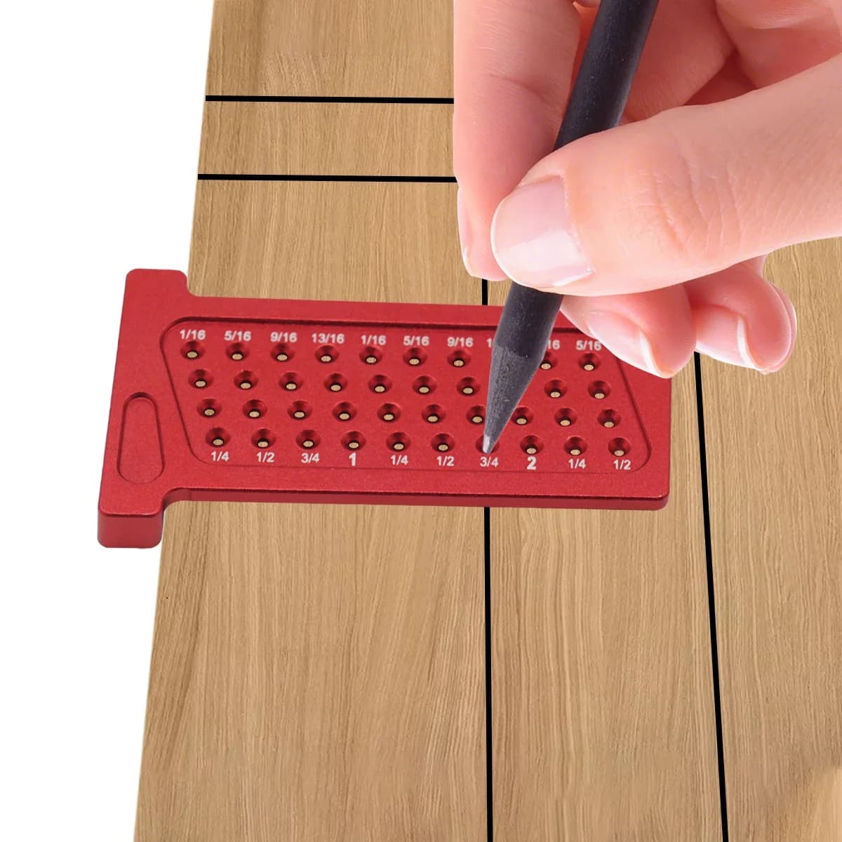 Règle T de poche pour traçage et perçage
