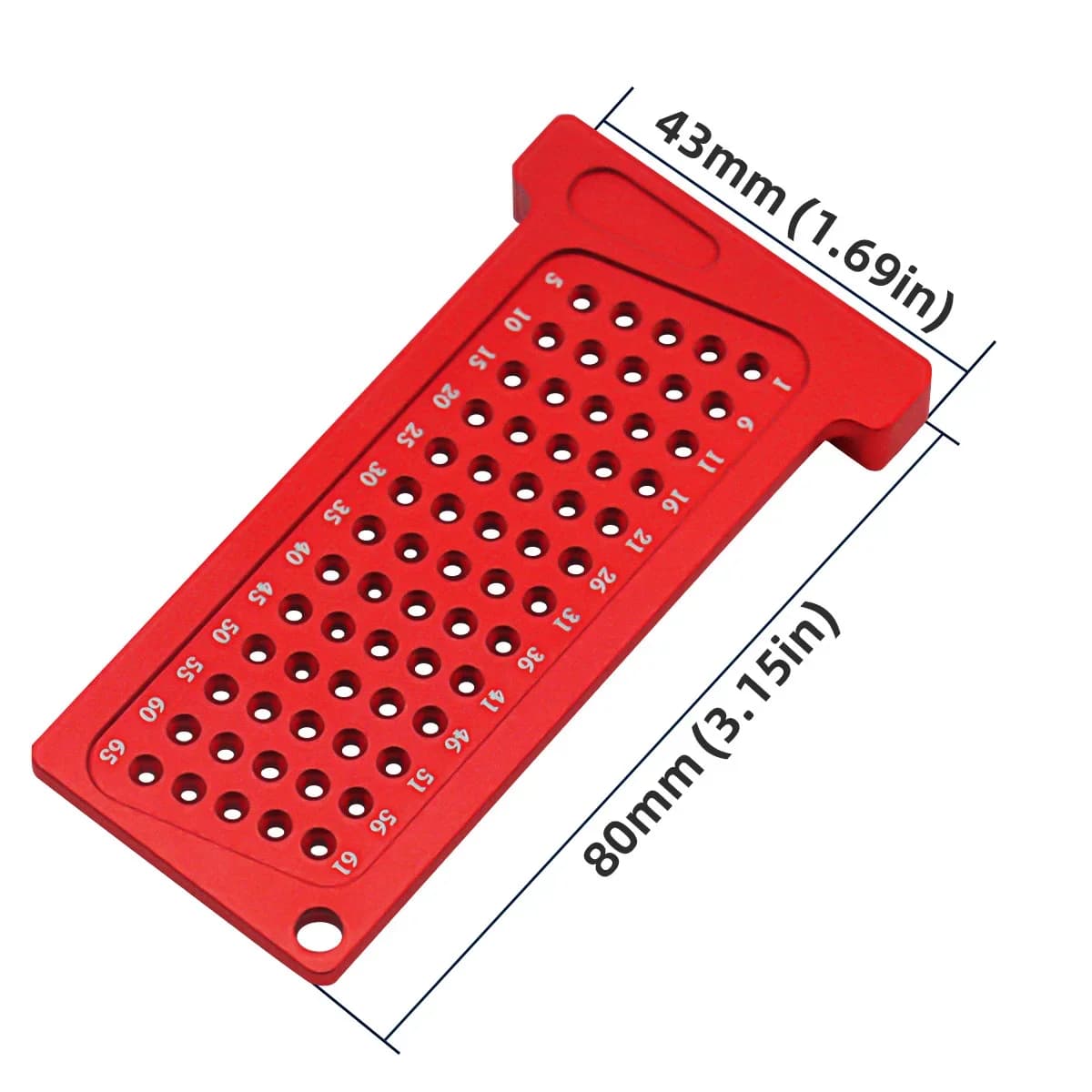 Règle de poche équerre en T pour traçage (métrique et pouce)