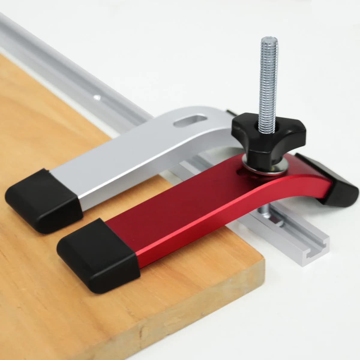 Pince de serrage rapide en aluminium pour rail en T