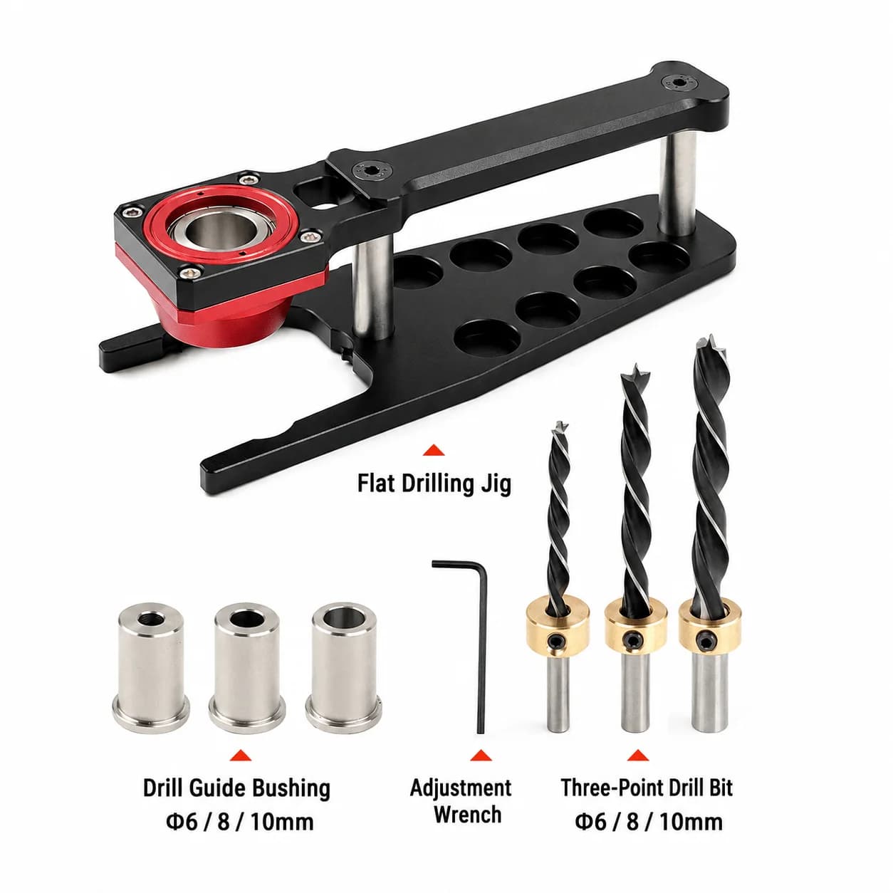 Gabarit de perçage vertical pour établis MFT