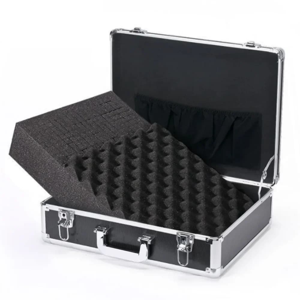 Mallette de rangement portable en aluminium anti-choc